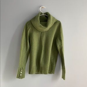 Marisa Christina Green Turtleneck Sweater